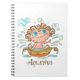 Aquarius Cartoon Baby Notebook