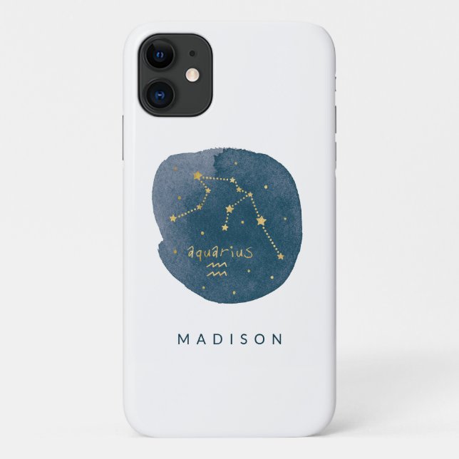 Aquarius Case-Mate iPhone Case (Back)