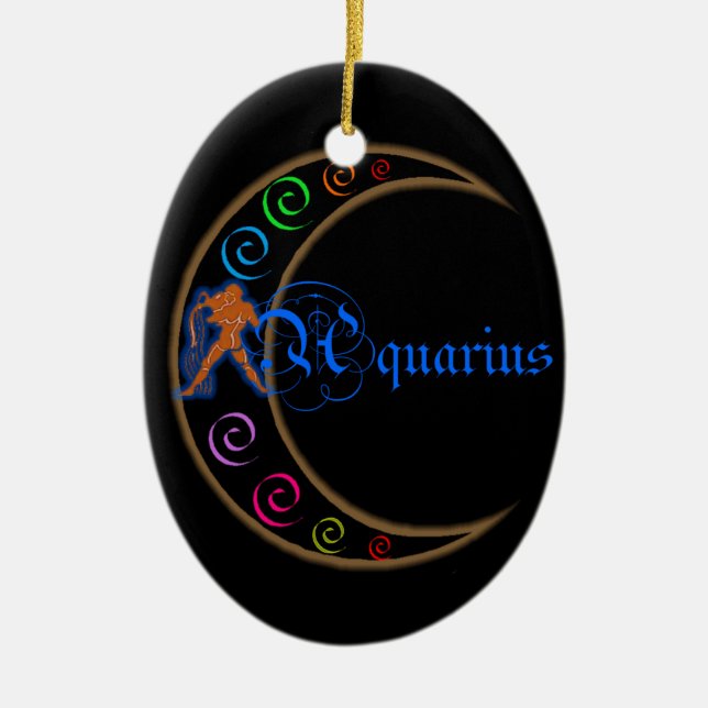 Aquarius Ceramic Ornament (Front)