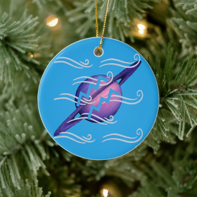 Aquarius Ceramic Ornament (Tree)