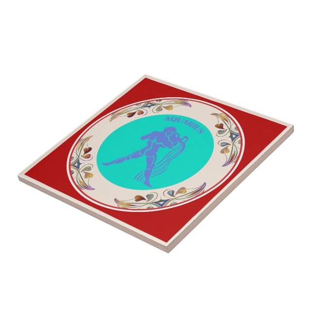 Aquarius Ceramic Tile (Side)