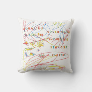 Aquarius Child Zodiac Pillow