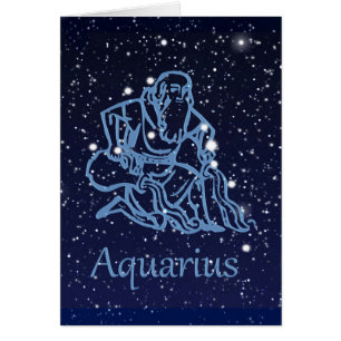 Aquarius Constellation and Zodiac Sign with Stars