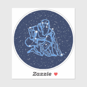 Aquarius Constellation and Zodiac Sign with Stars
