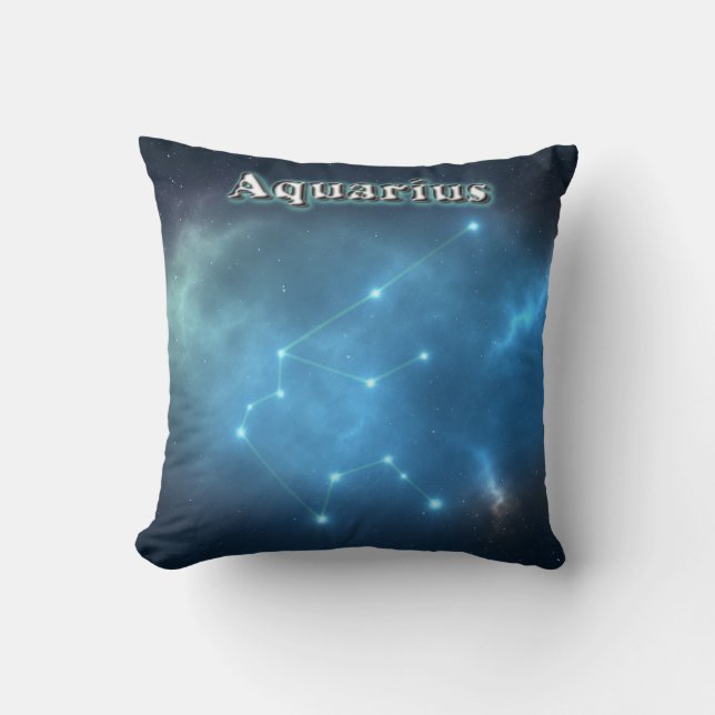 Aquarius constellation cushion (Front)