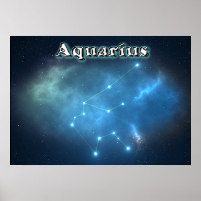 Aquarius constellation poster (Front)