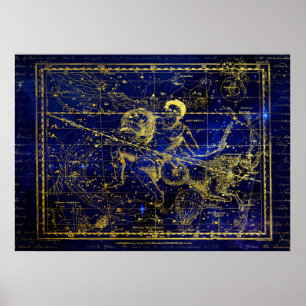 aquarius constellation poster