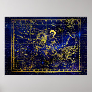 aquarius constellation poster