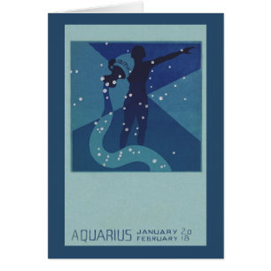 Aquarius Constellation, Vintage Zodiac Astrology