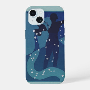Aquarius Constellation, Vintage Zodiac Astrology iPhone 15 Case