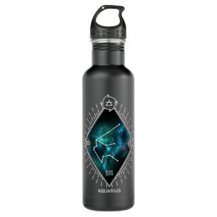 Aquarius Constellation & Zodiac Symbol 710 Ml Water Bottle