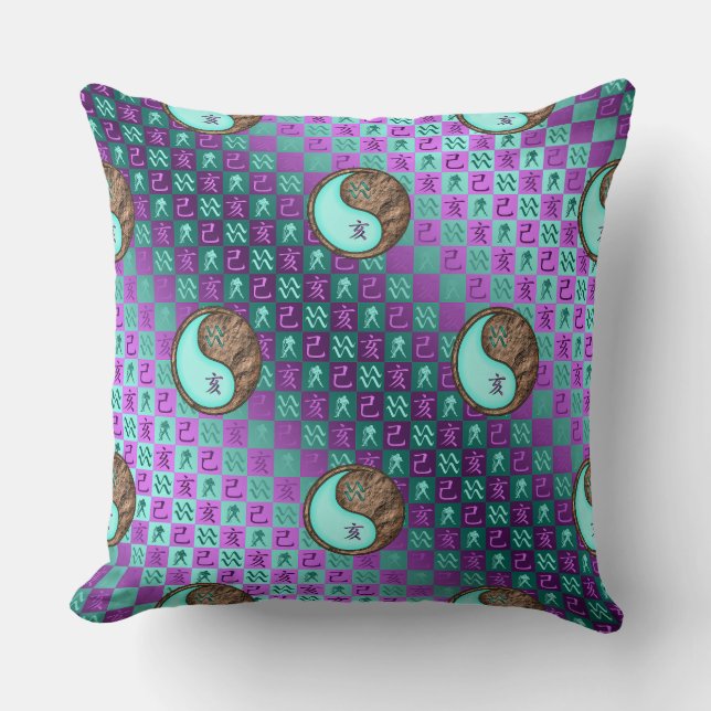 Aquarius & Earth Boar Cushion (Front)