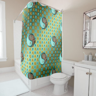 Aquarius & Earth Dragon Shower Curtain