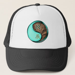 Aquarius & Earth Dragon Trucker Hat