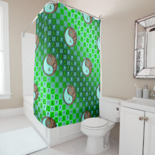 Aquarius & Earth Goat Shower Curtain