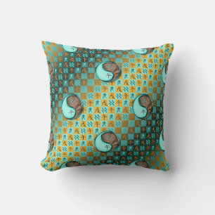 Aquarius & Earth Horse Cushion