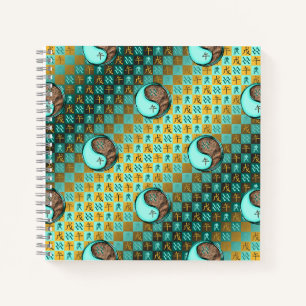 Aquarius & Earth Horse Notebook