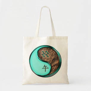 Aquarius & Earth Horse Tote Bag