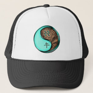 Aquarius & Earth Horse Trucker Hat