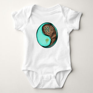 Aquarius & Earth Monkey Baby Bodysuit