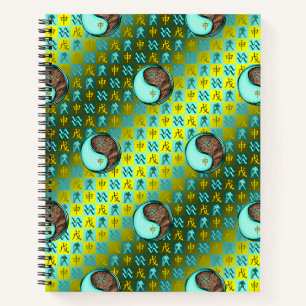Aquarius & Earth Monkey Notebook