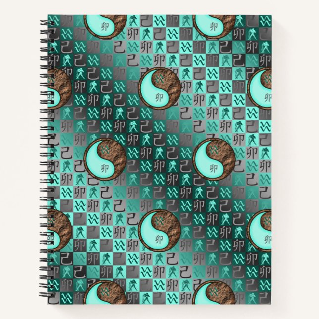 Aquarius & Earth Rabbit Notebook (Front)