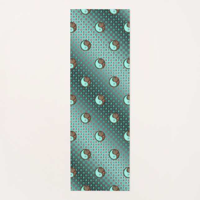 Aquarius & Earth Rabbit Yoga Mat (Front)