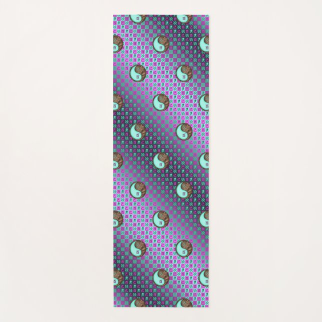 Aquarius & Earth Rooster Yoga Mat (Front)