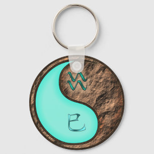 Aquarius & Earth Snake Key Ring