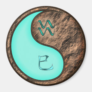 Aquarius & Earth Snake Magnet