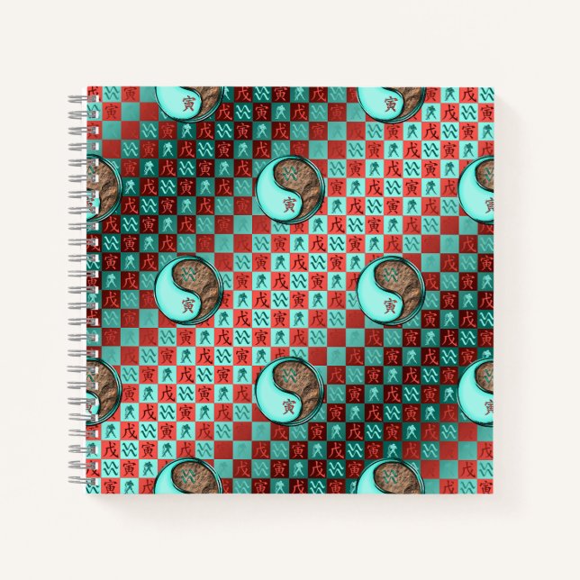 Aquarius & Earth Tiger Notebook (Front)