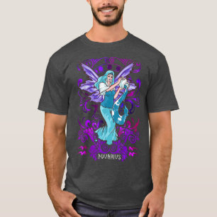 Aquarius Fairy Zodiac Birthday Anime Fairies Aquar T-Shirt