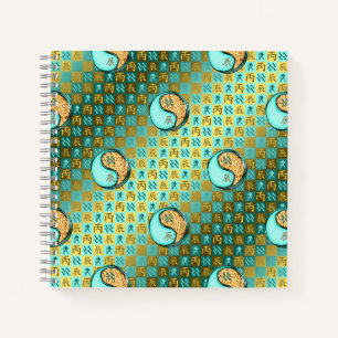 Aquarius & Fire Dragon Notebook