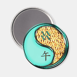 Aquarius & Fire Horse Magnet