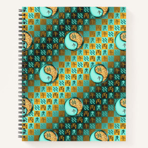 Aquarius & Fire Horse Notebook