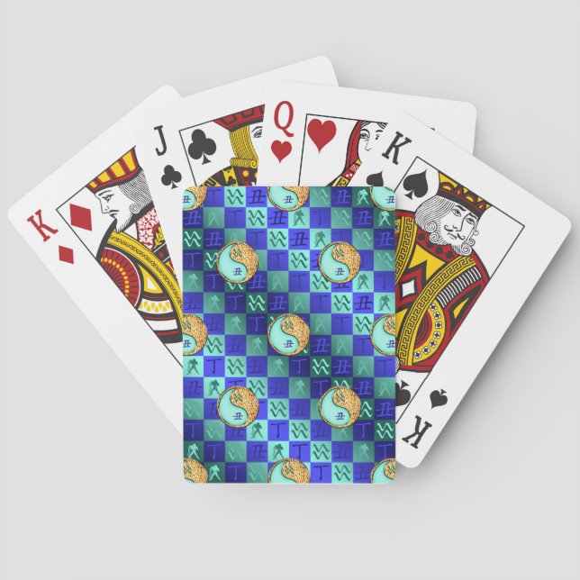 Aquarius & Fire Ox Playing Cards (Back)
