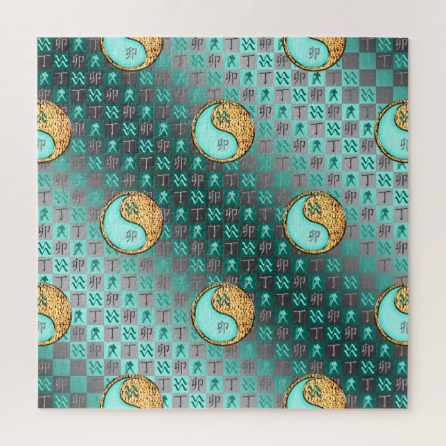 Aquarius & Fire Rabbit Jigsaw Puzzle (Vertical)