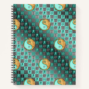 Aquarius & Fire Rabbit Notebook