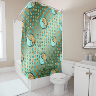 Aquarius & Fire Rat Shower Curtain