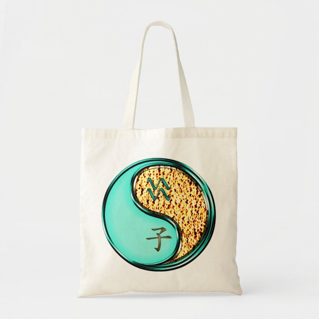 Aquarius & Fire Rat Tote Bag (Front)