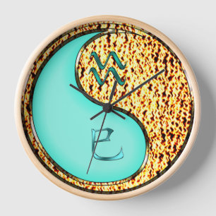Aquarius & Fire Snake Clock