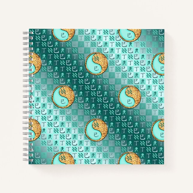 Aquarius & Fire Snake Notebook (Front)