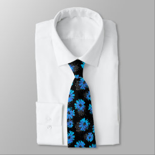 Aquarius Floral Vintage Two-sided Tie