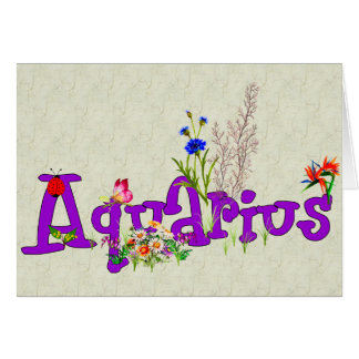 Aquarius Flowers