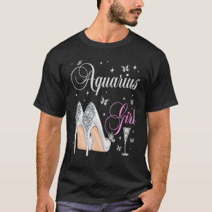 Aquarius Girl January February Birthday Party Zodi T-Shirt