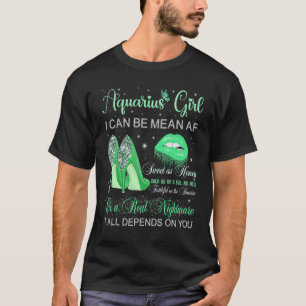 Aquarius Girl January February Birthday Party Zodi T-Shirt