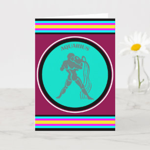 Aquarius Greeting Card