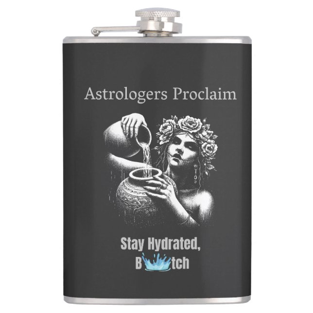 AQUARIUS HIP FLASK (Front)
