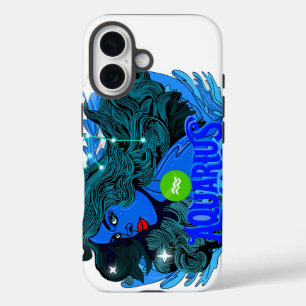 Aquarius Horoscope Star Sign iPhone 16 Case