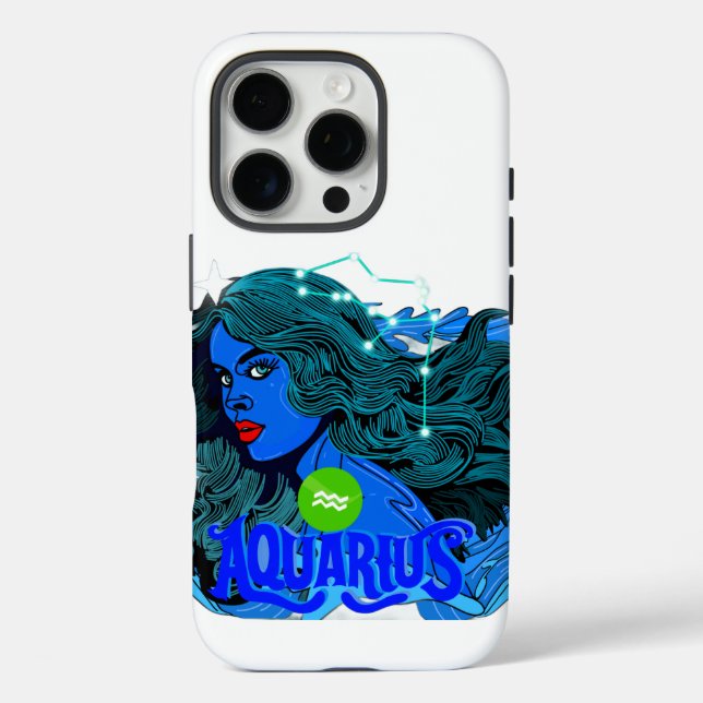 Aquarius Horoscope Star Sign  Case-Mate iPhone Case (Back)